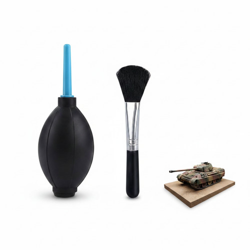 Vehicle dusting brush set with - dusting,