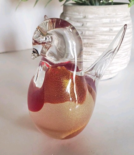 Murano art glass bird - art,
