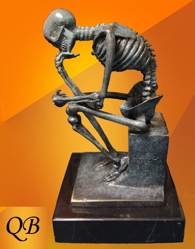 Skeleton thinker bronze - skeleton,