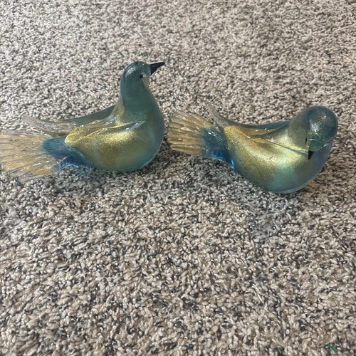 Vtg murano art glass - art, dove