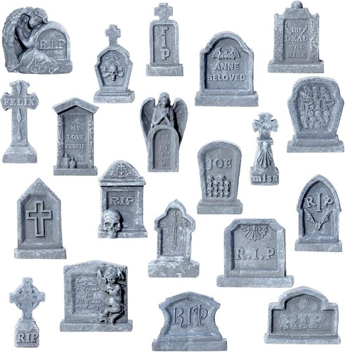 Pcs miniature tombstones - 20,