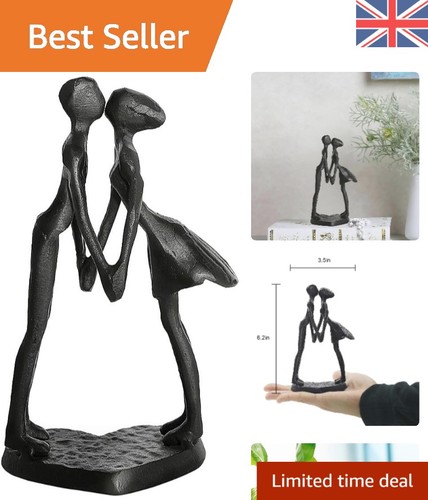 Black cast iron kissing - black, couple