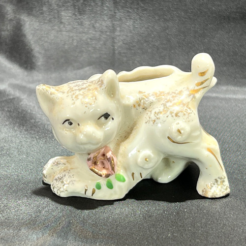 Vintage ceramic cat kitten - vintage,